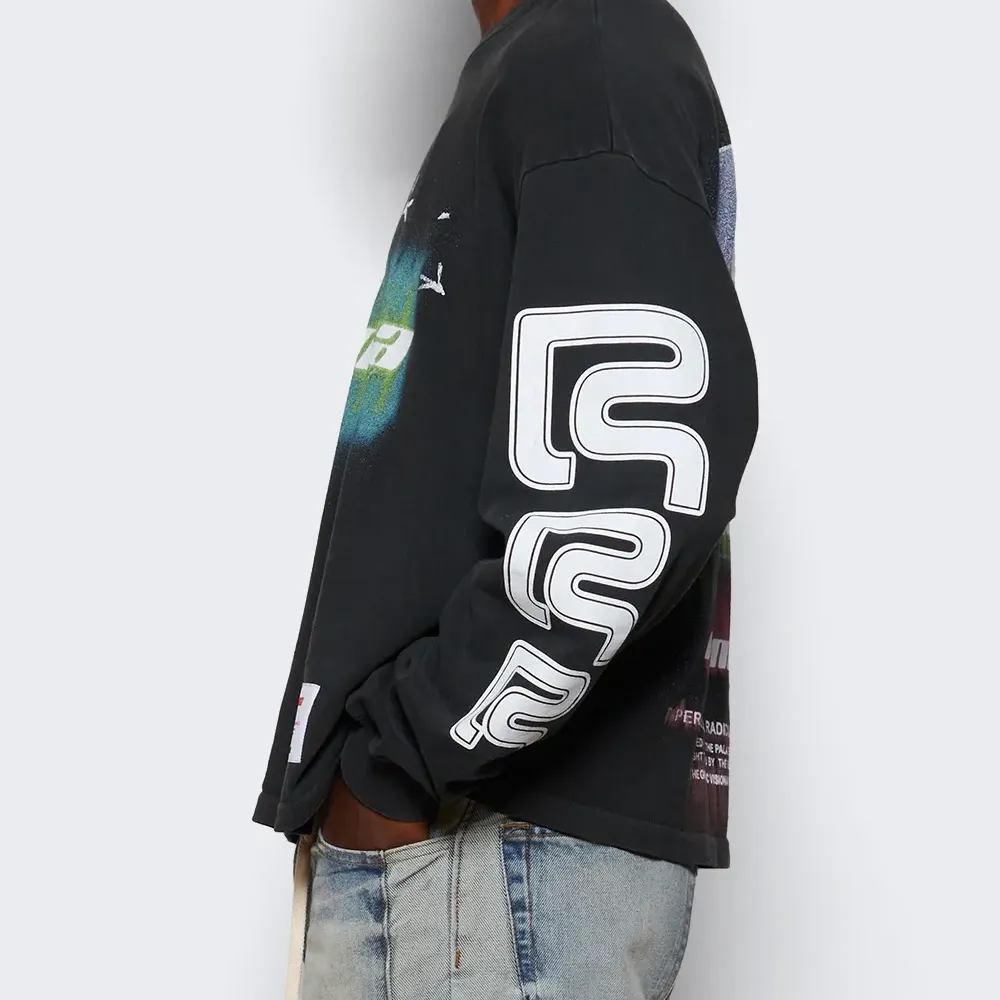 Лонгслив с графическим принтом