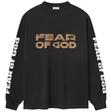 Футболка с длинными рукавами и принтом