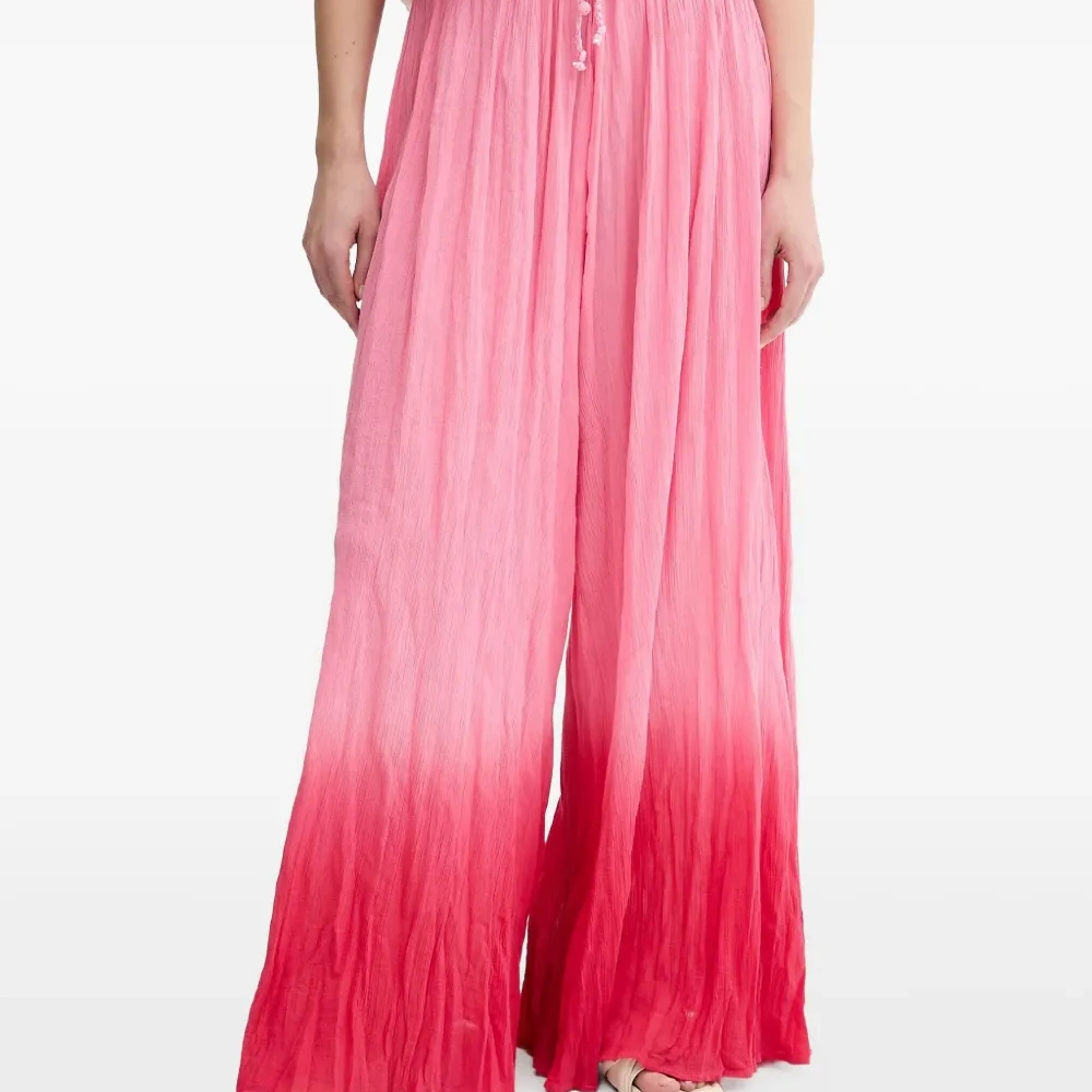 Брюки с кулиской и эффектом омбре