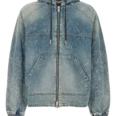 джинсовая куртка с капюшоном