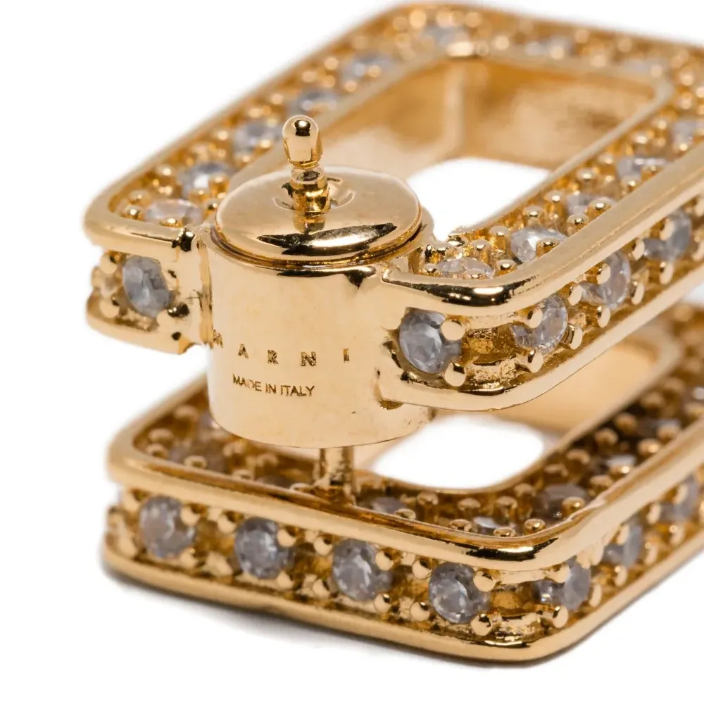 квадратная серьга с бриллиантами квадратная серьга с бриллиантами