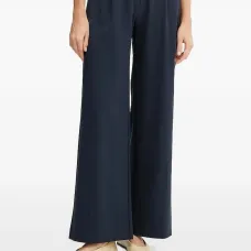 Брюки палаццо с эластичным поясом