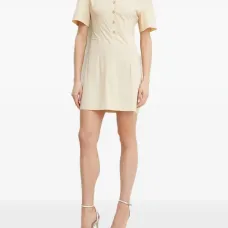 Платье мини на пуговицах Платье мини на пуговицах