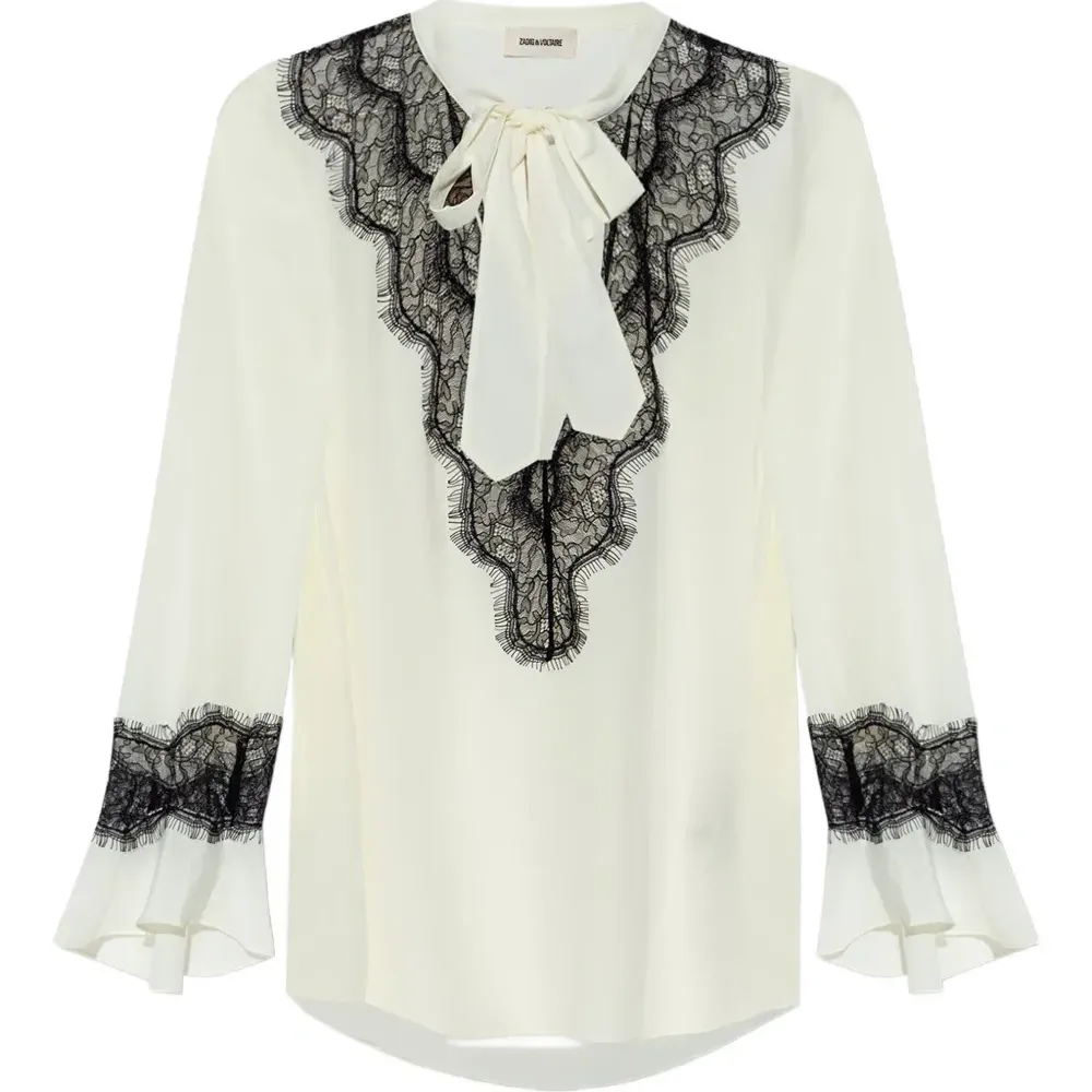 блузка с кружевом