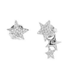 серьги с кристаллами