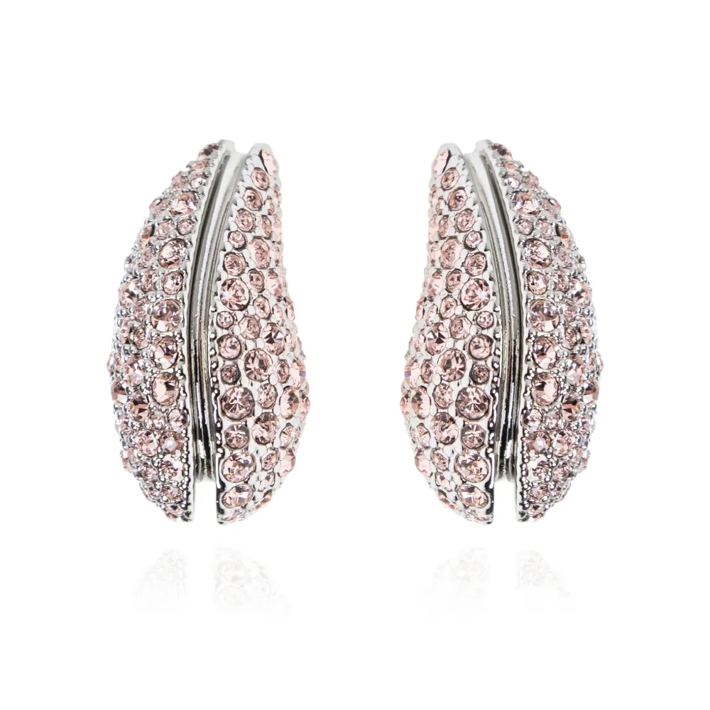 серьги с кристаллами