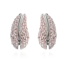 серьги с кристаллами