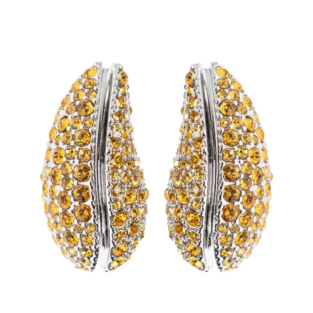 серьги с кристаллами