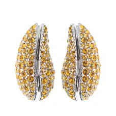 серьги с кристаллами