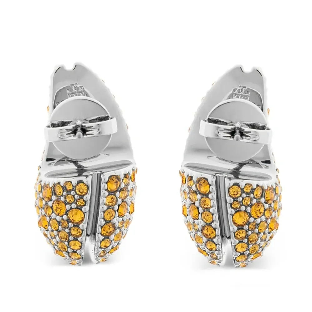 серьги с кристаллами