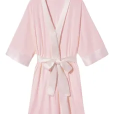 Халат с атласной отделкой