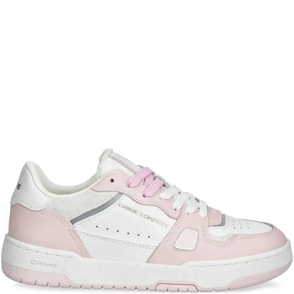 Кроссовки на шнуровке со вставками