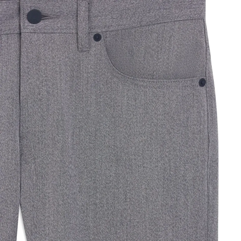 меланжевые брюки узкого кроя