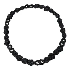 Колье в технике кроше