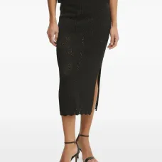 Трикотажная юбка миди