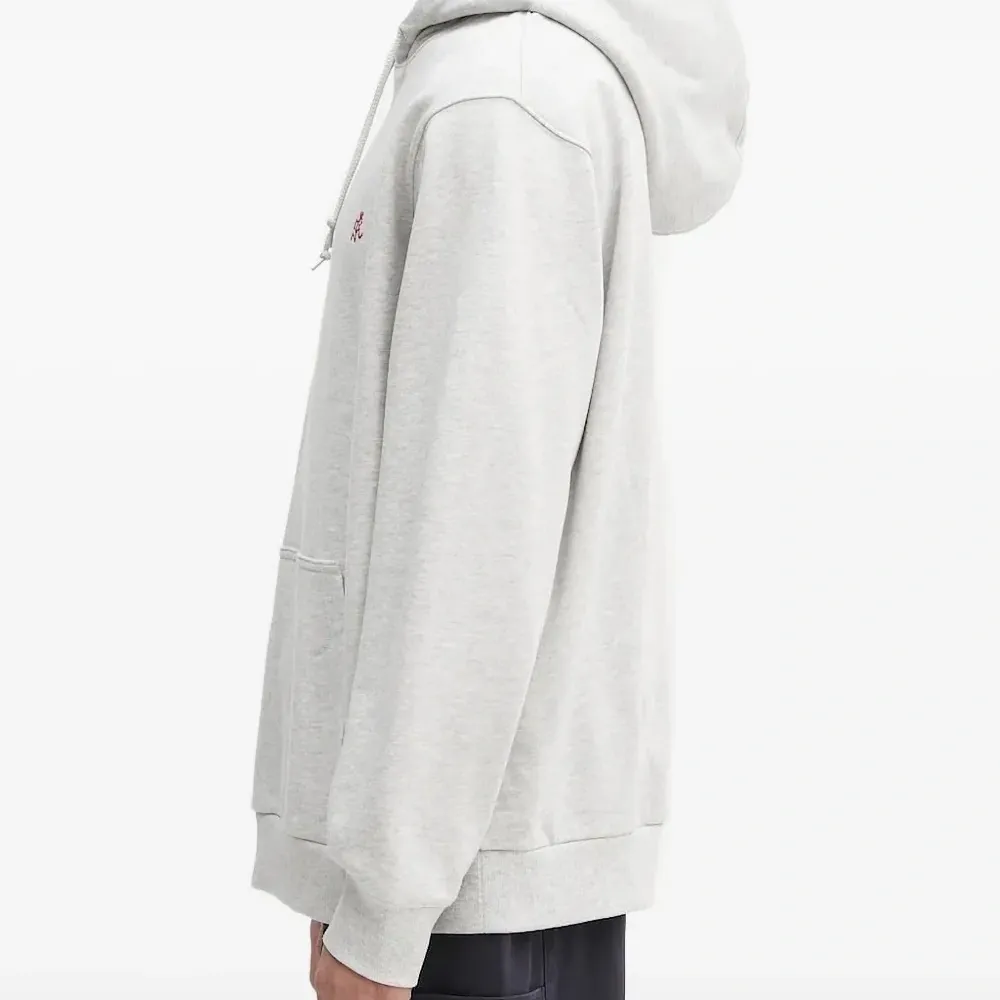 Толстовка с капюшоном и вышитым логотипом