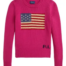 Свитер с узором в виде флага Свитер с узором в виде флага