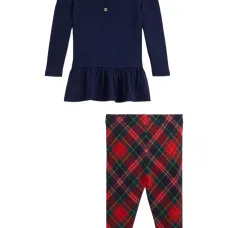 брючный костюм в клетку тартан
