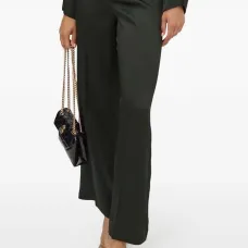 Брюки с завышенной талией и складками Брюки с завышенной талией и складками