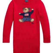 Платье с принтом Polo Bear