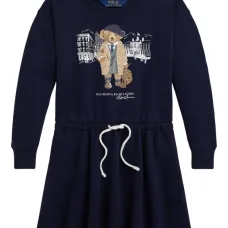 Платье с кулиской и принтом