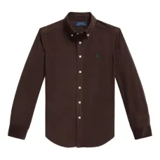 Вельветовая рубашка с длинными рукавами