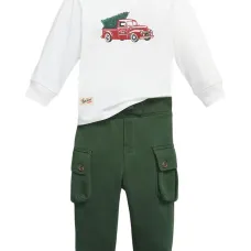 Джемпер и брюки из джерси с принтом грузовика (двухпредметный комплект) Джемпер и брюки из джерси с принтом грузовика (двухпредметный комплект)