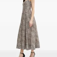 Платье миди Lilah с леопардовым принтом