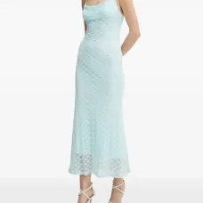 Платье миди из цветочного кружева