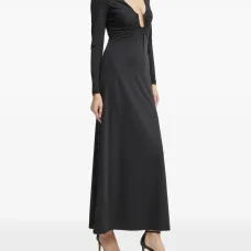 Платье макси с вырезом