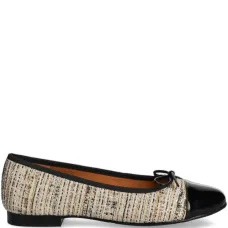 Твидовые туфли с контрастным носком Твидовые туфли с контрастным носком