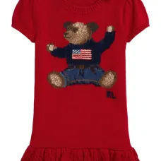 Трикотажное платье Polo Bear