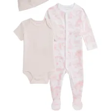 Комплект для новорожденного с принтом