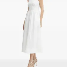 Платье миди с вышивкой