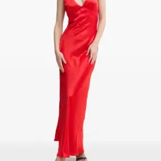 Платье-комбинация со срезом по косой