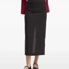 Юбка-миди с завышенной талией Юбка-миди с завышенной талией