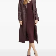 Платье миди в рубчик с завязками