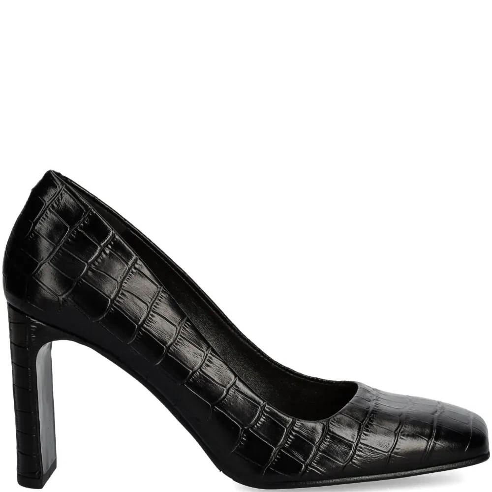 Туфли с тиснением под кожу крокодила