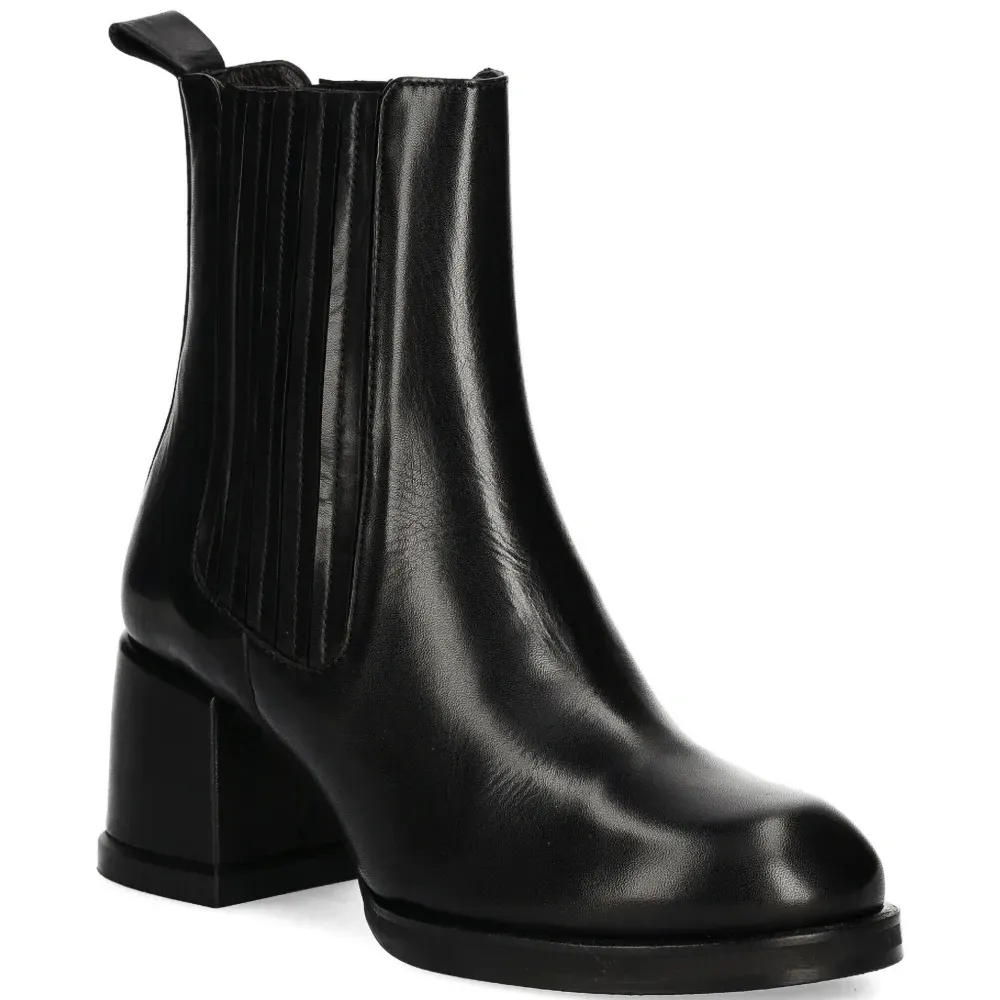 Ботильоны на блочном каблуке