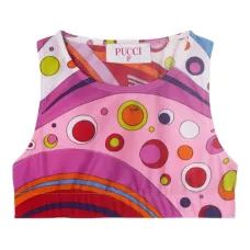 Укороченный топ Fontane с графичным принтом