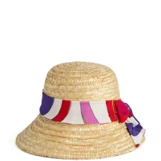 соломенная шляпа с лентой