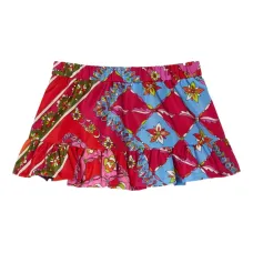 юбка с оборками и принтом