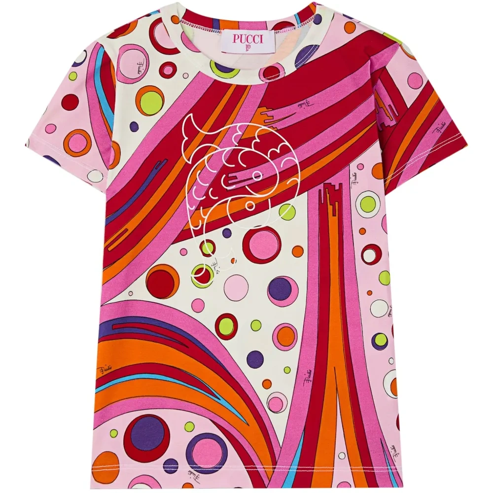 футболка с узором Fontane