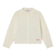 кардиган с контрастным подолом