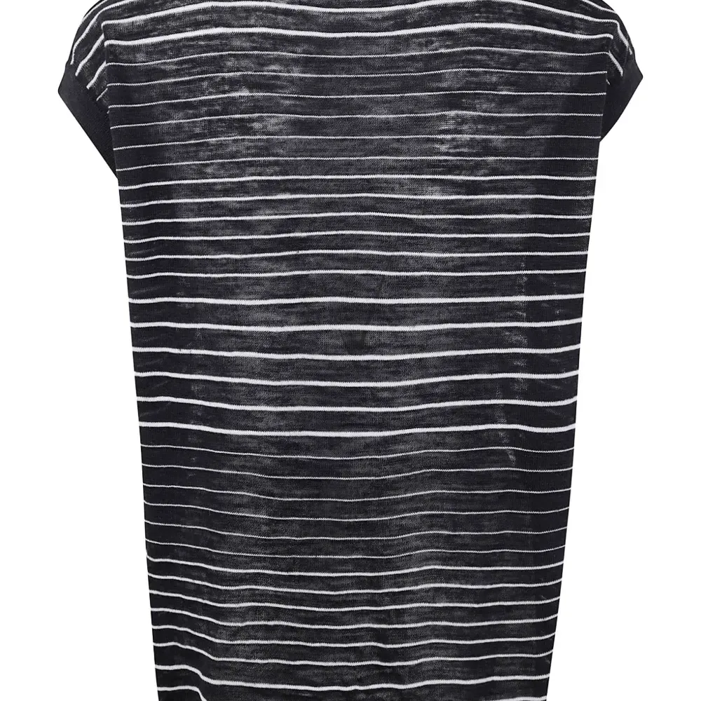 льняной топ в полоску