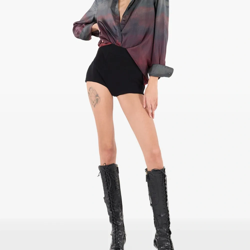 шорты с завышенной талией