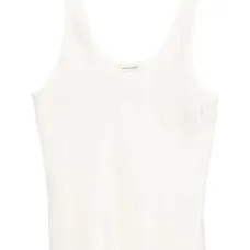 шелковый топ с U-образным вырезом