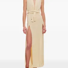 Платье макси Hera с V-образным вырезом