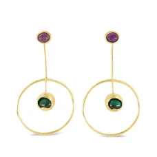 Круглые серьги