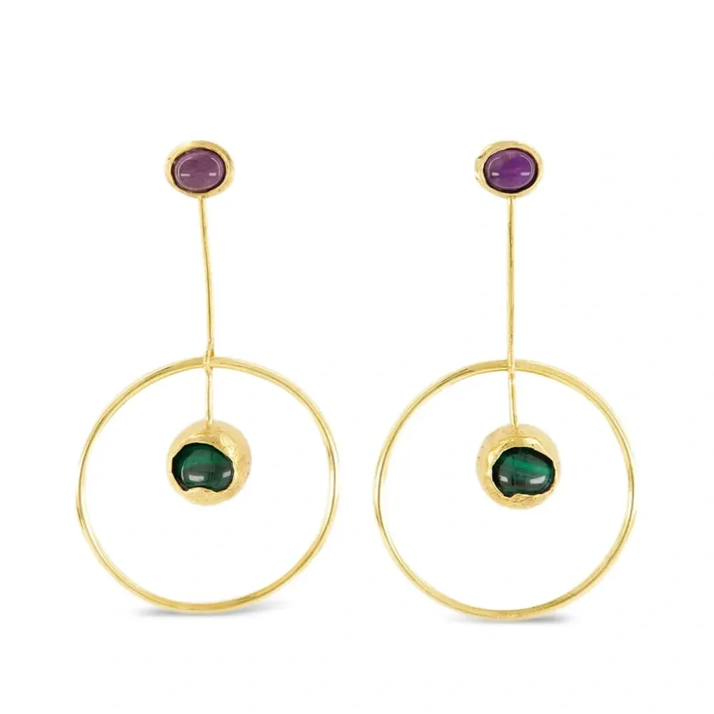 Круглые серьги